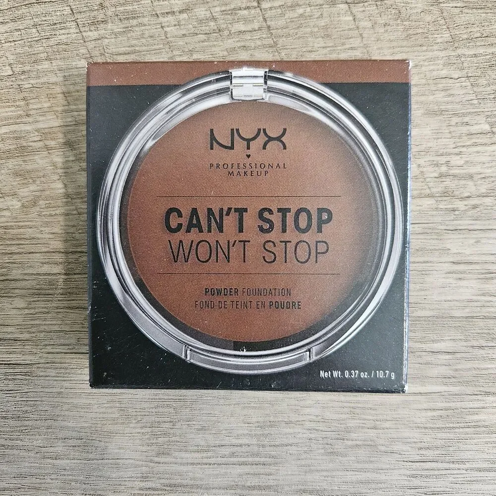 2pk NYX Can't Stop Won't Stop Setting Powder Foundation Finish Deep Walnut CSW22
